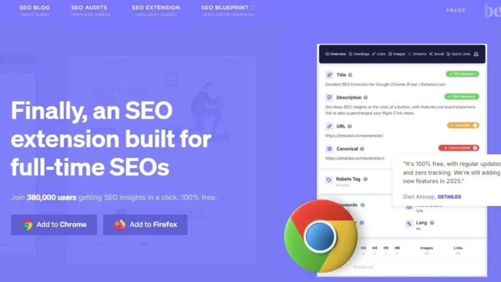 Detailed SEO Extension