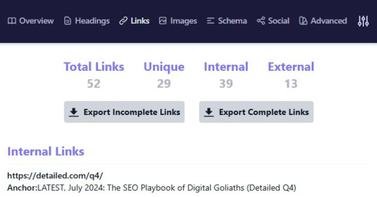 Link Analysis