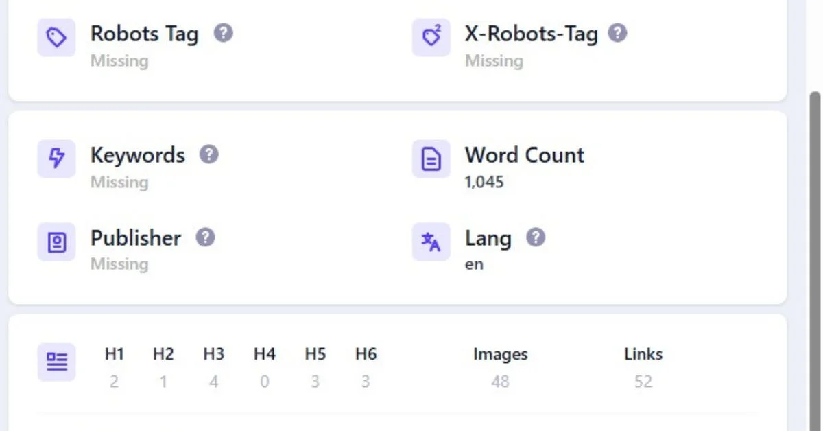 Technical SEO Analysis