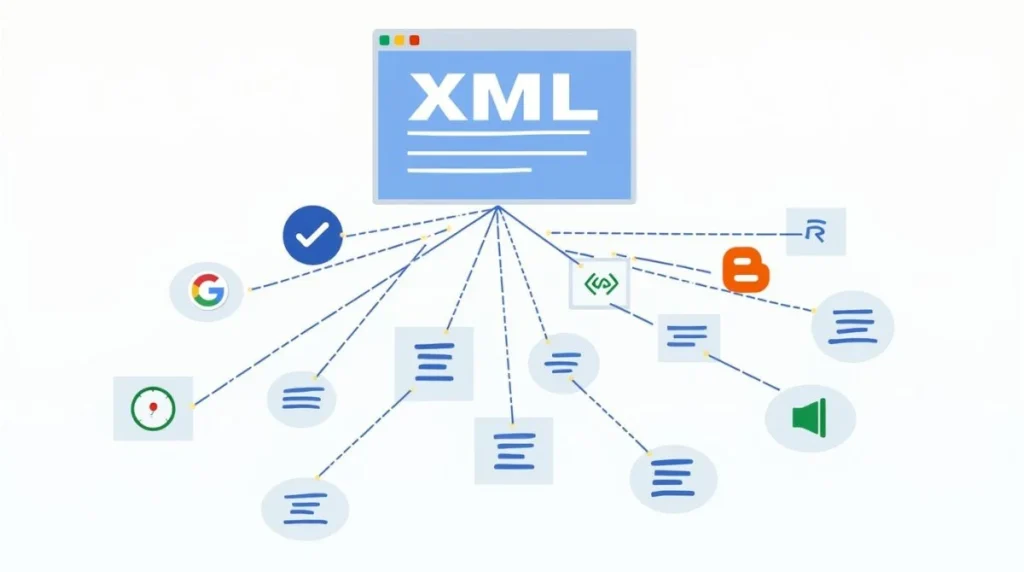 Blogger sitemap generator guide illustration