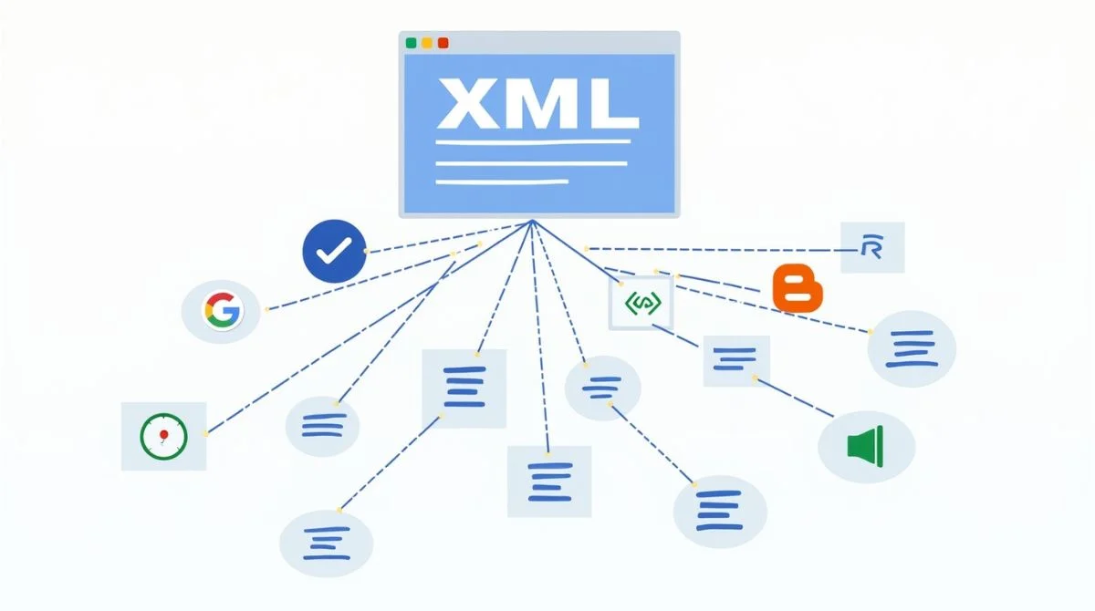 Blogger sitemap generator guide illustration
