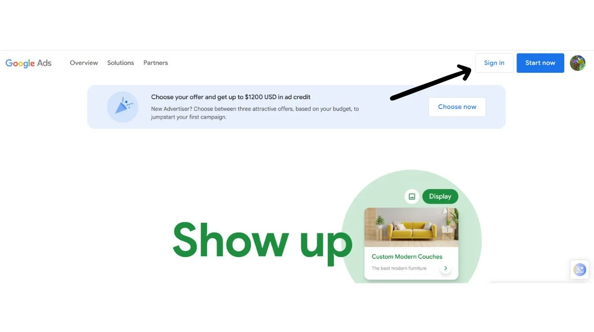 Google keyword planner sign in
