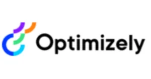 Optimizely logo with a multicolored circular icon on the left and the word "Optimizely" in bold black text.