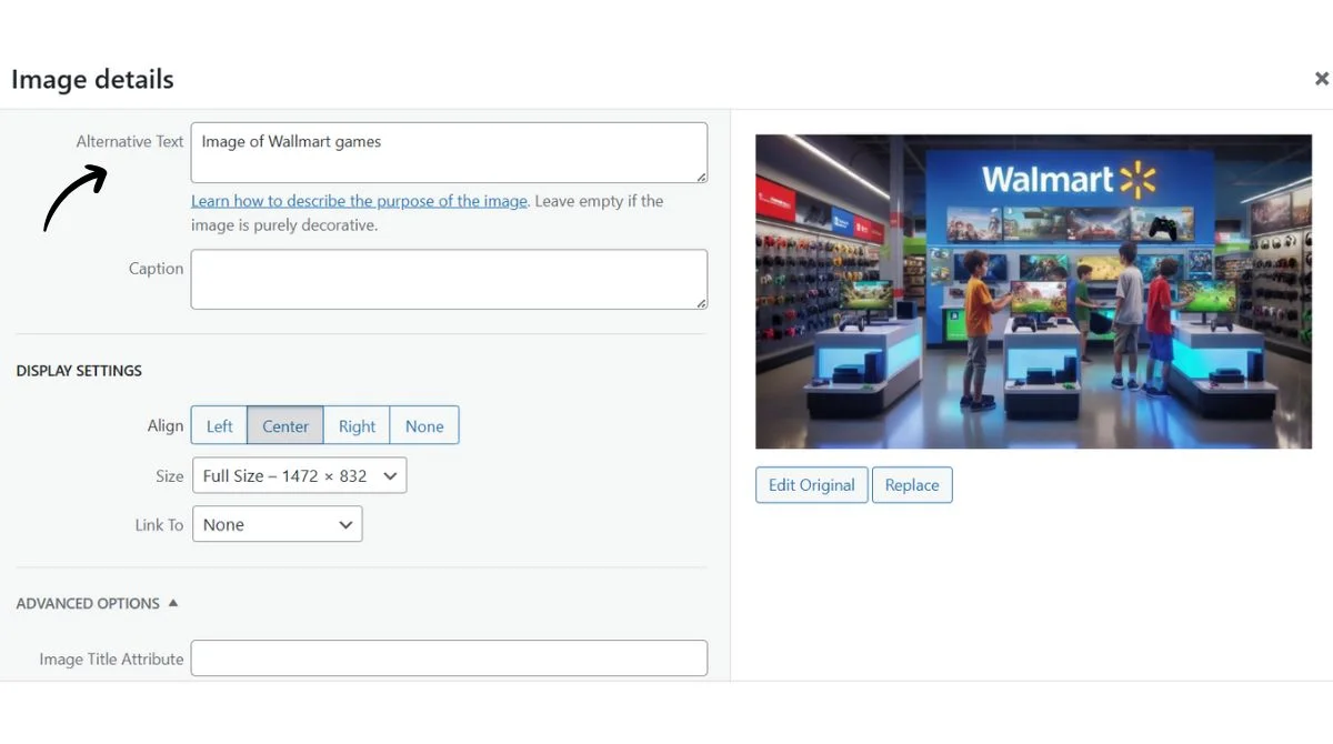 images with alt text